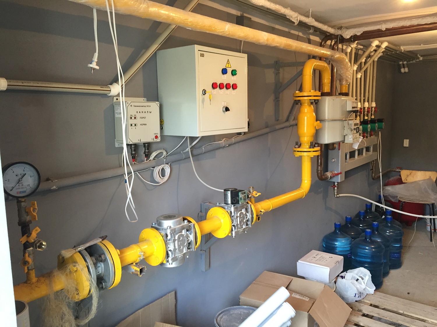 Монтаж системы газоснабжения